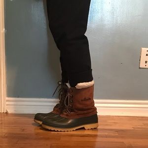 Kamik Leather Upper Rubber Sole Boots